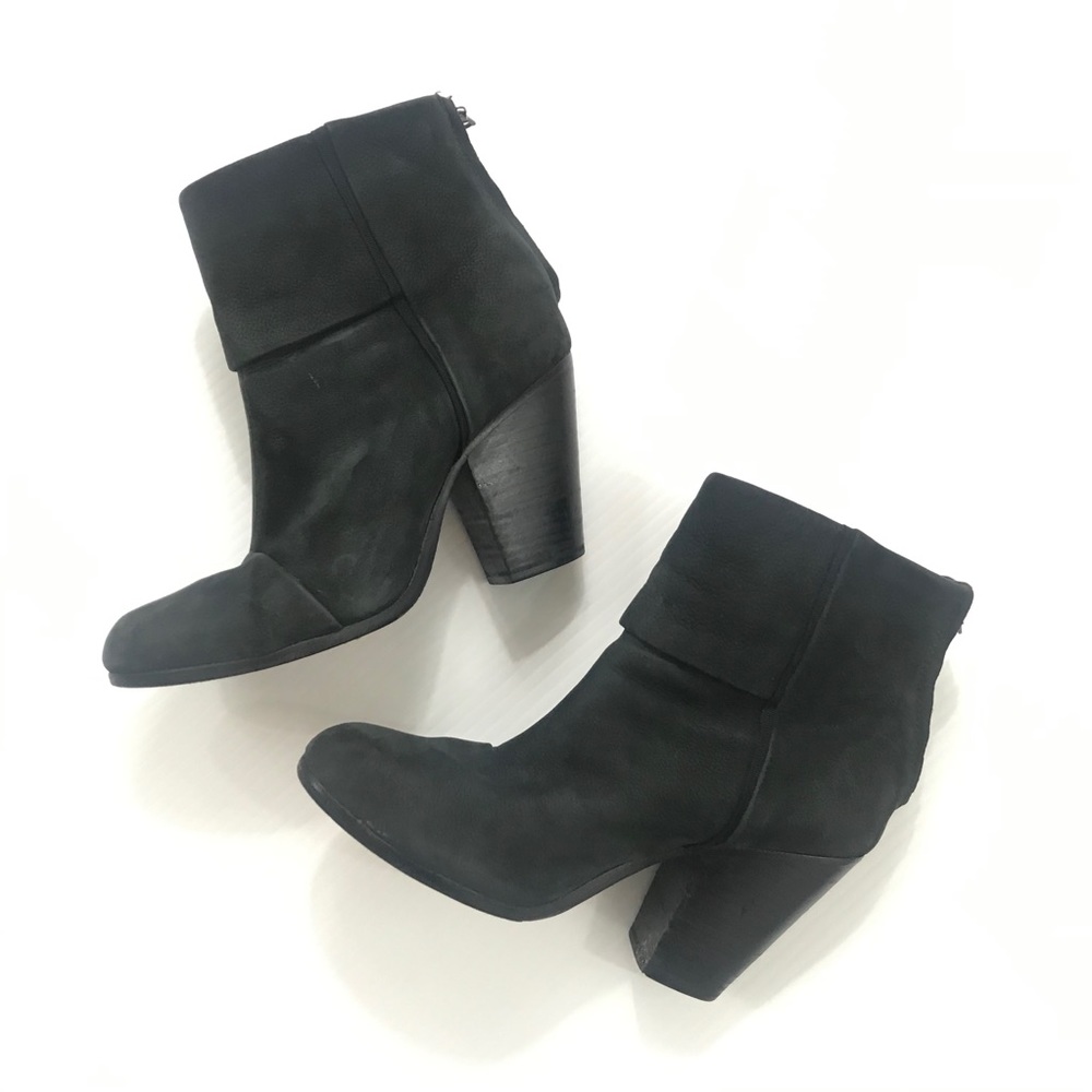 rag & bone black Newbury suede booties